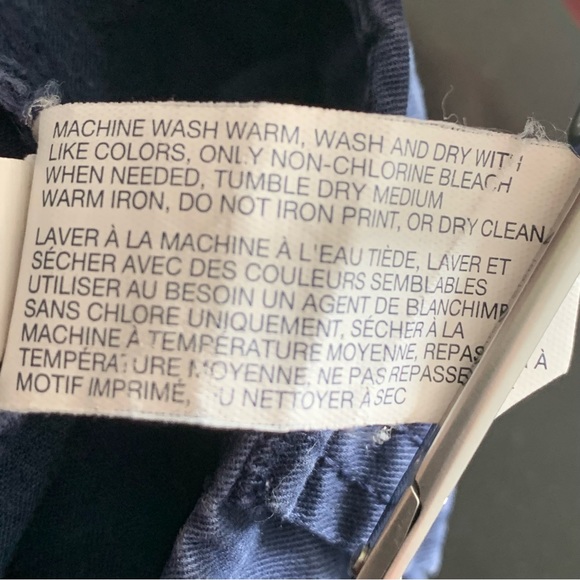 Gap Military Blue Vintage Rolled Khakis - Picture 10 of 10